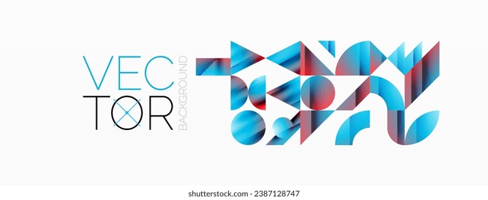 Assorted geometric shapes unite in a minimalistic abstract backdrop, offering a versatile canvas for contemporary design for digital designs, presentations, website banners, social media posts