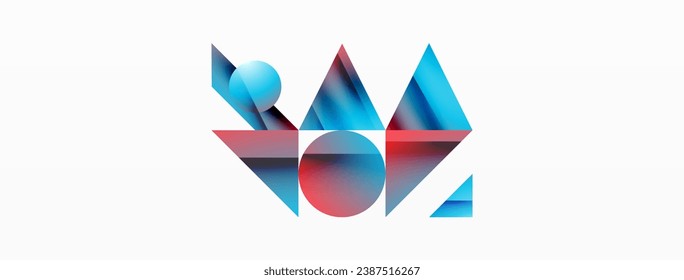Gestaltete geometrische Formen vereinen sich in einer minimalistischen abstrakten Umgebung und bieten eine vielseitige Leinwand für zeitgenössisches Design für digitale Designs, Präsentationen, Website-Banner, Social-Media-Posts
