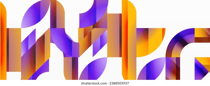 Assorted geometric shapes unite in a minimalistic abstract backdrop, offering a versatile canvas for contemporary design for digital designs, presentations, website banners, social media posts