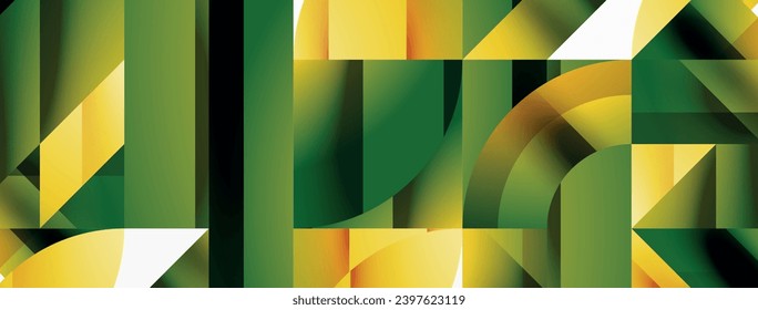 Assorted geometric shapes unite in a minimalistic abstract backdrop, offering a versatile canvas for contemporary design for digital designs, presentations, website banners, social media posts