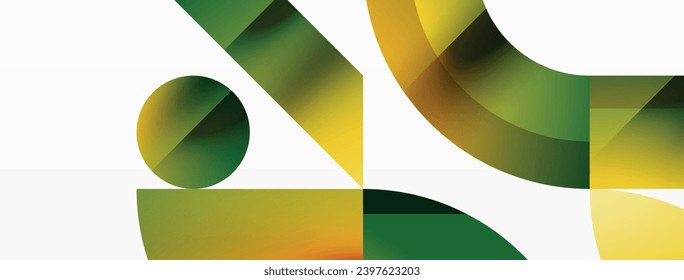 Assorted geometric shapes unite in a minimalistic abstract backdrop, offering a versatile canvas for contemporary design for digital designs, presentations, website banners, social media posts