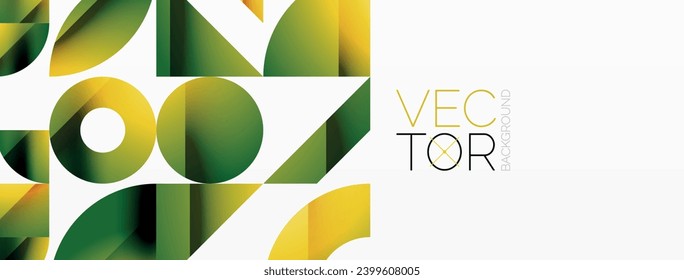 Assorted geometric shapes unite in a minimalistic abstract backdrop, offering a versatile canvas for contemporary design for digital designs, presentations, website banners, social media posts