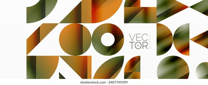 Assorted geometric shapes unite in a minimalistic abstract backdrop, offering a versatile canvas for contemporary design for digital designs, presentations, website banners, social media posts