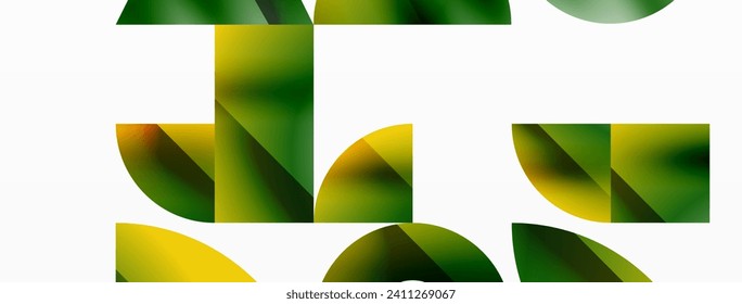 Assorted geometric shapes unite in a minimalistic abstract backdrop, offering a versatile canvas for contemporary design for digital designs, presentations, website banners, social media posts