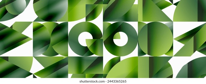 Formas geométricas surtidas se unen en un fondo abstracto minimalista, ofreciendo un lienzo versátil para el diseño contemporáneo para diseños digitales, presentaciones, banners de sitios web, publicaciones en redes sociales