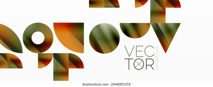 Assorted geometric shapes unite in a minimalistic abstract backdrop, offering a versatile canvas for contemporary design for digital designs, presentations, website banners, social media posts