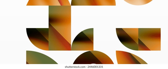 Assorted geometric shapes unite in a minimalistic abstract backdrop, offering a versatile canvas for contemporary design for digital designs, presentations, website banners, social media posts