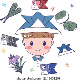 Assorted illustrations for Children's Day.