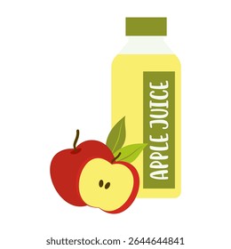 Assorted juice and bubble tea bottles with fruits and straws. Summer cool drinks