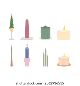 Assorted lid candle collection item