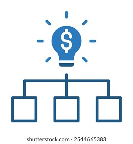 ícone Oportunidades Sortidas ilustração de vetor de linha