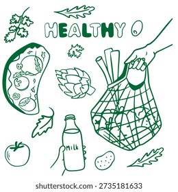 Assorted Organic Vegetables in Cotton Tote Bag Zero Waste Lifestyle
