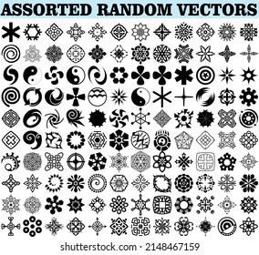 Assorted random shapes collection eps 10 editable graphics vectors set
