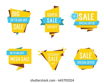 Assorted sale lettering
