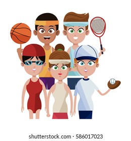 assorted sports people  icon image 