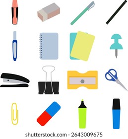 Assorted Stationery Supplies and Office Essentials