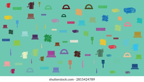 Assorted vibrant hats and caps in multiple colors and shapes displayed in a playful pattern perfect for fashion design shopping and accessories marketing