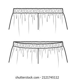 Assorted Waistband Fashion Flat Templates