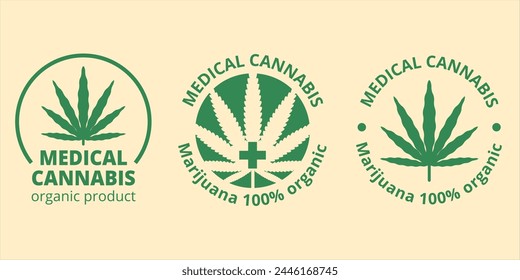 Un surtido de diseños de Vector adaptables con características relacionadas con el cannabis, ideal para proyectos creativos, Mercancía y marca.