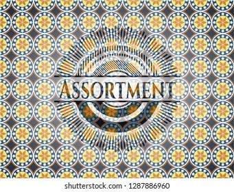 Assortment arabic style badge. Arabesque decoration.