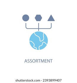 
ASSORTMENT concept line icon. Simple element illustration. ASSORTMENT concept outline symbol design.