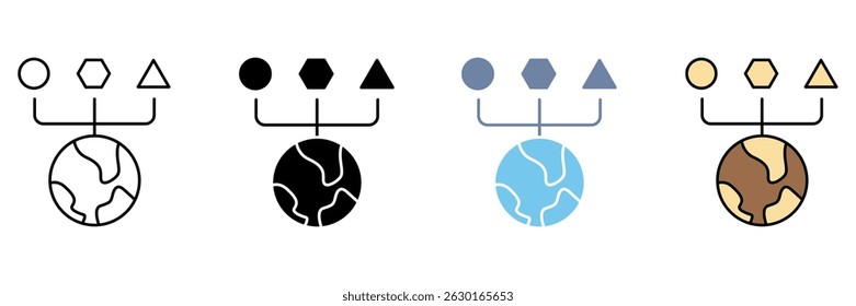 Ícone da linha de conceito de CLASSIFICAÇÃO. Ilustração de elemento simples.