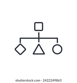 Assortment icon. vector.Editable stroke.linear style sign for use web design,logo.Symbol illustration.