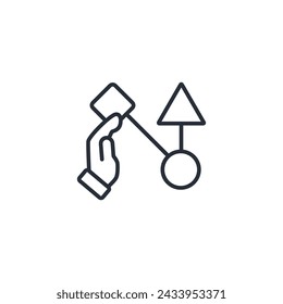 Assortment icon. vector.Editable stroke.linear style sign for use web design,logo.Symbol illustration.