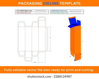 Assortment Lipstik Box Dieline Template