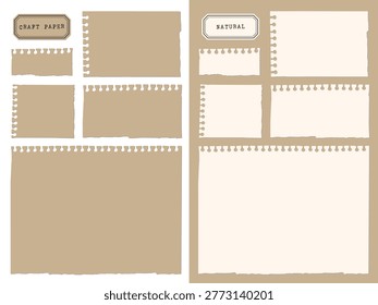 An assortment paper frames