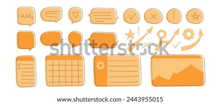 Assortment of Speech Bubbles in Various Shapes and Sizes