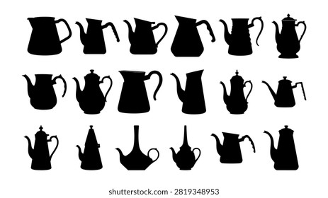 An assortment of teapots showcasing diverse shapes, sizes, and artistic designs, perfect for tea lovers and collectors.