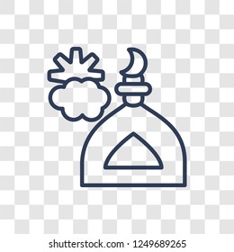 Assr icon. Trendy linear Assr logo concept on transparent background from Religion-2 collection