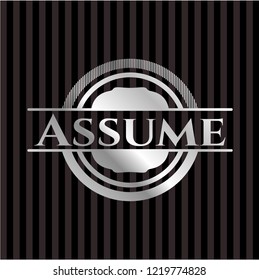 Assume silver emblem