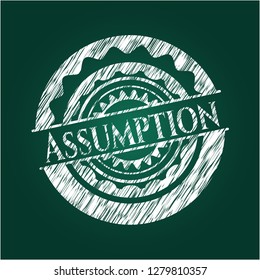 Assumption chalkboard emblem