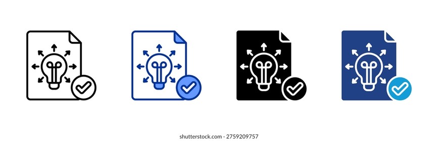 Assumption Check icon collection with multiple styles
