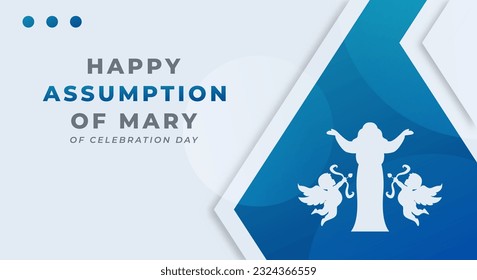 Assumption of Mary Celebration Vector Design Illustration for Background, Poster, Banner, Advertising, Greeting Card