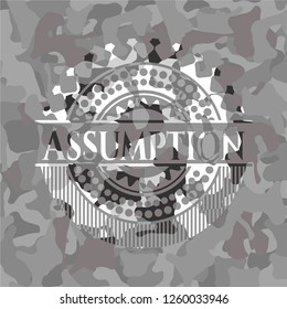 Assumption on grey camo texture