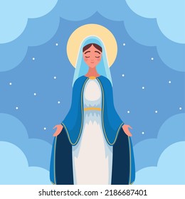 Assumption of Virgin Mary in heaven, design