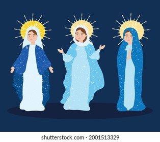 Assumption of Virgin Mary set