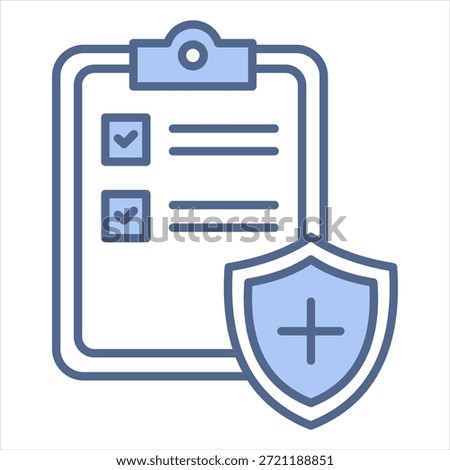 Assurance Blue Icon Vector Illustration