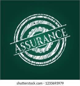 Assurance with chalkboard texture