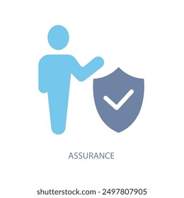 assurance concept line icon. Simple element illustration. assurance concept outline symbol design.