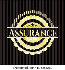 Assurance golden emblem