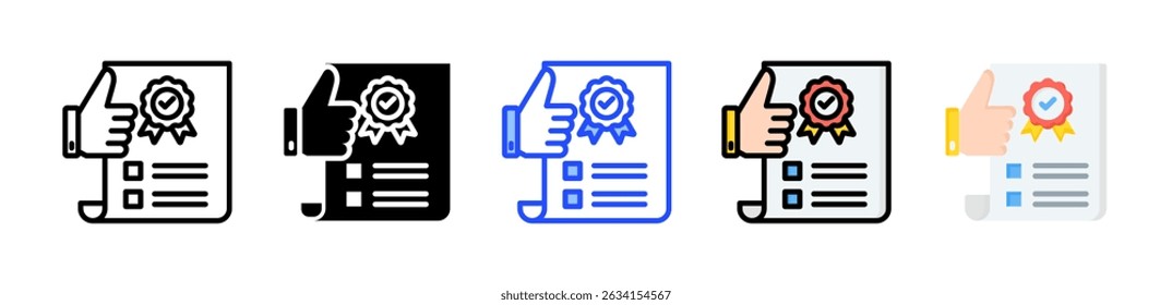Assurance Icon Collection With Multiple Styles