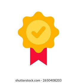 Ilustração de Vetor Simples com Ícone de Garantia