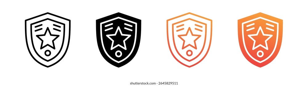 Vetor de Definição de Ícone de Estilo Múltiplo do Assurance