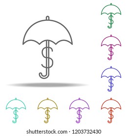 assurance outline icon. Elements of Banking & Finance in multi color style icons. Simple icon for websites, web design, mobile app, info graphics