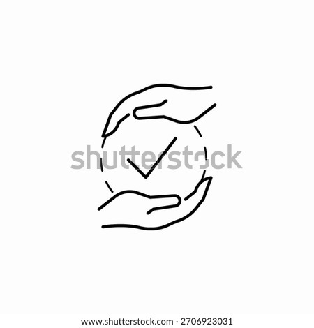 assurance security verified icon sign vector