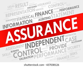 Assurance Word Cloud Business Concept Stock Illustration 598417601 ...